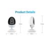 ESCAM QF006 3MP 1296P HD Indoor Wireless PTZ IP Camera IR Night Vision AI Humanoid Detection Home Security CCTV Monitor, Plug Type: EU Plug (White) - Image 2