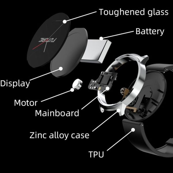 KS02 1.32 Inch Smart Watch Supports Blood Glucose Detection, Blood Pressure Detection, Blood Oxygen Detection (Black) - Image 4