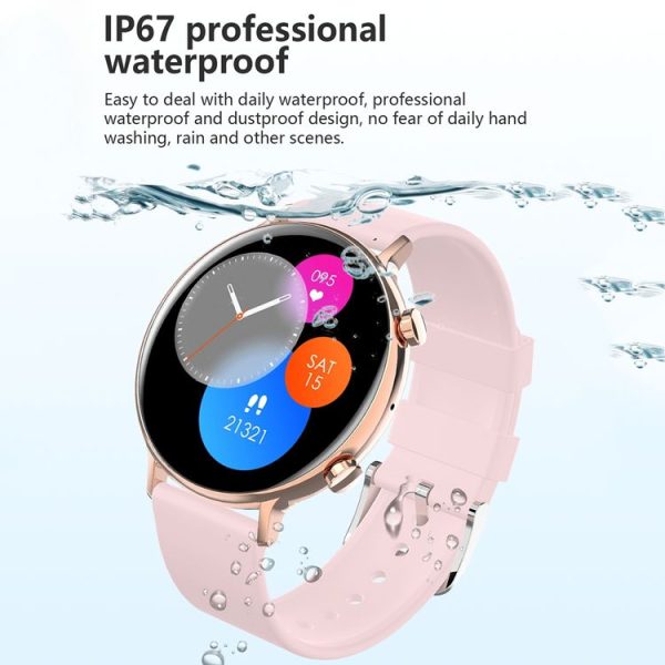 HAMTOD GW33S 1.28 inch TFT Screen Smart Watch, Support Bluetooth Calling / Heart Rate Detection / Blood Oxygen Detection (Black) - Image 5