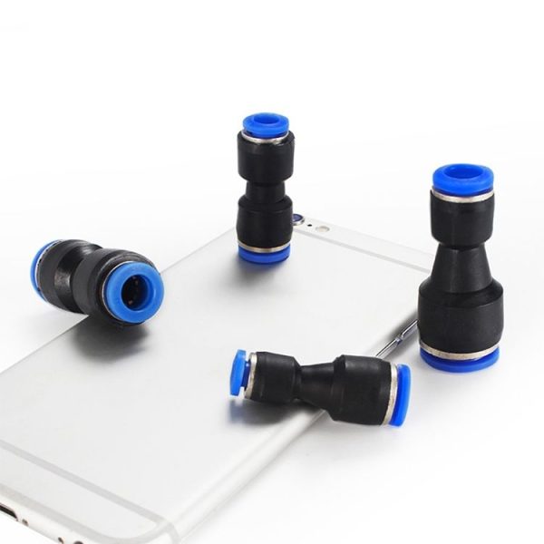 PG10-8 LAIZE 10pcs Plastic Reducing Straight Pneumatic Quick Fitting Connector - Image 2