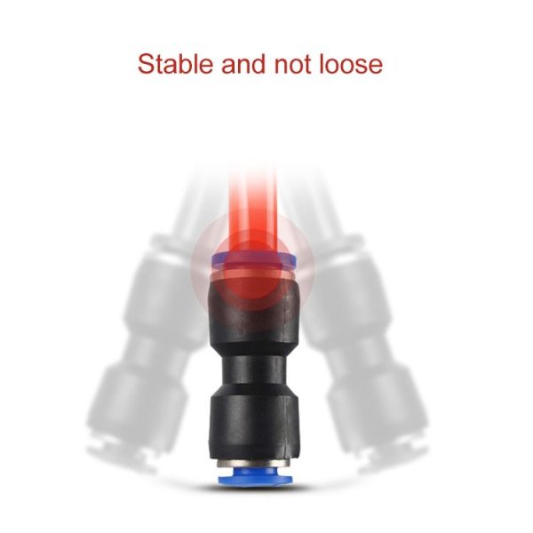 PG10-8 LAIZE 10pcs Plastic Reducing Straight Pneumatic Quick Fitting Connector - Image 3