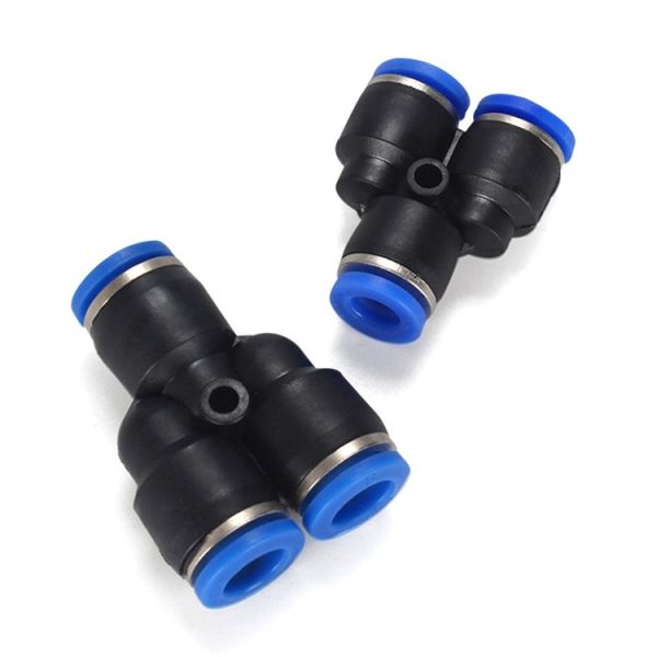 PY-12 LAIZE 10pcs Plastic Y-type Tee Reducing Pneumatic Quick Fitting Connector - Image 2