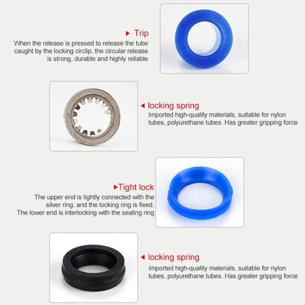 PV-14 LAIZE 10pcs Plastic Elbow Pneumatic Quick Fitting Connector - Image 7