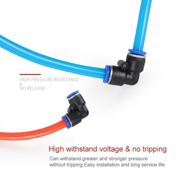 PV-16 LAIZE 10pcs Plastic Elbow Pneumatic Quick Fitting Connector - Image 4