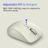 FOREV FV-G200 Wireless Ergonomic Vertical Side Button Mouse (Milk Tea Color) - Image 3