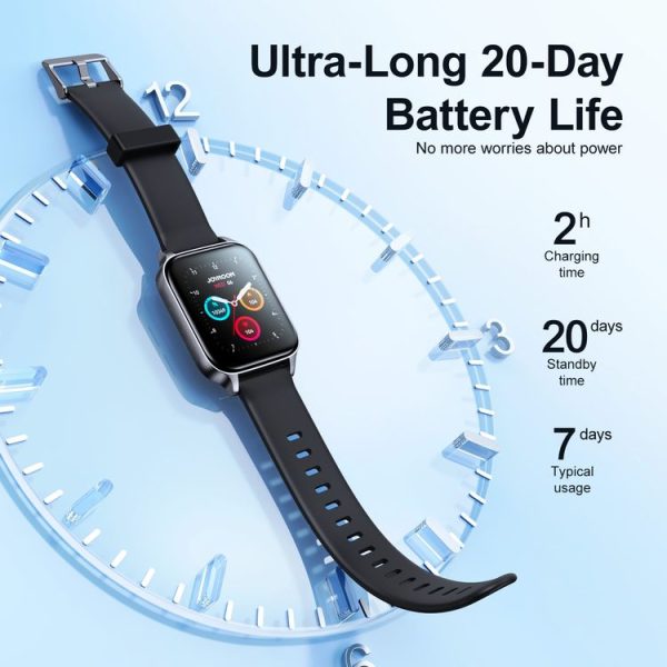 JOYROOM Fit-Life Series JR-FT3 1.83 inch Bluetooth Smart Watch Support Call / Heart Rate Monitoring (Grey) - Image 4