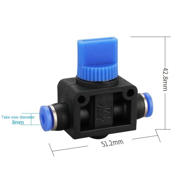 HVFF-6 LAIZE Manual Valve Pneumatic Quick Fitting Connector - Image 2