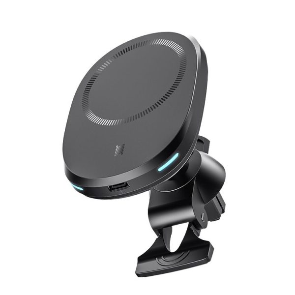 ROCK W39 Shock-absorption Magnetic Car Wireless Charging Holder (Black)