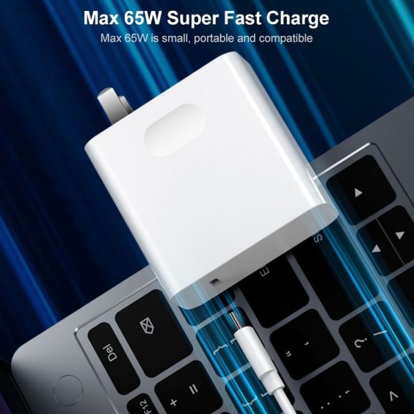 Huawei Laptops Power Adapter, Style: 65W Charger + 2m Fast Charging Cable - Image 2