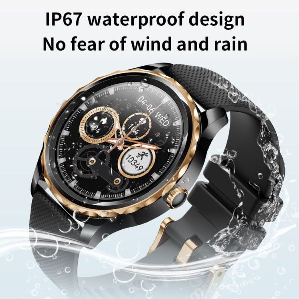 QR02 1.32 inch IPS Screen Smart Watch, Support Bluetooth Call / Payment / Health Monitoring / Sports Modes (Black Silicone Band) - Image 12