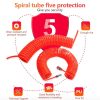 LAIZE Compressor Air Flexible PU Spring Tube with Connector, Specification: 8x5mm, 6m - Image 2