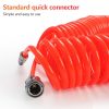 LAIZE Compressor Air Flexible PU Spring Tube with Connector, Specification: 8x5mm, 6m - Image 5