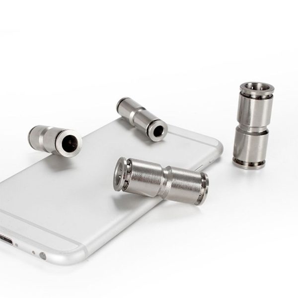 PU-8 LAIZE Nickel Plated Copper Straight Pneumatic Quick Fitting Connector - Image 2