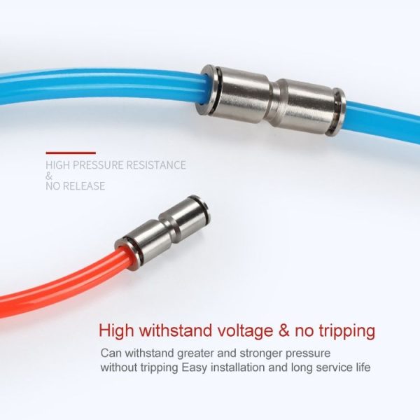 PU-8 LAIZE Nickel Plated Copper Straight Pneumatic Quick Fitting Connector - Image 5