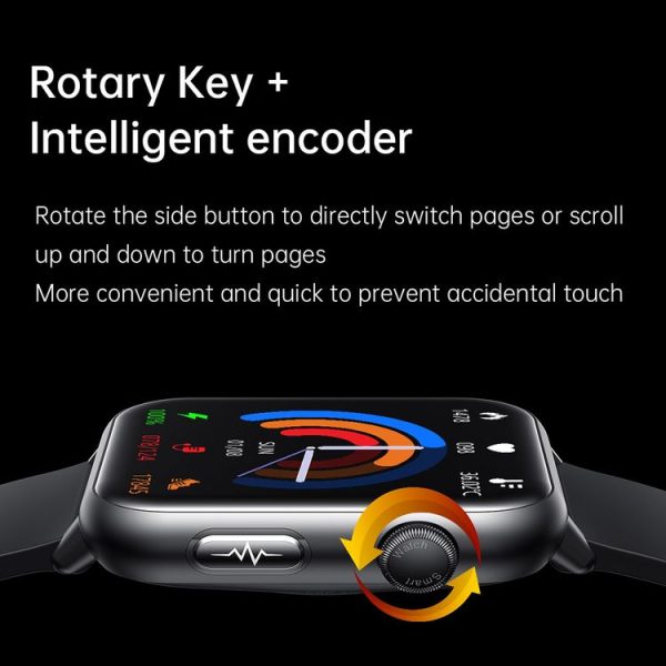 E200 1.72 inch HD Screen Encoder TPU Strap Smart Watch Supports ECG Monitoring / Blood Oxygen Monitoring (Blue) - Image 10