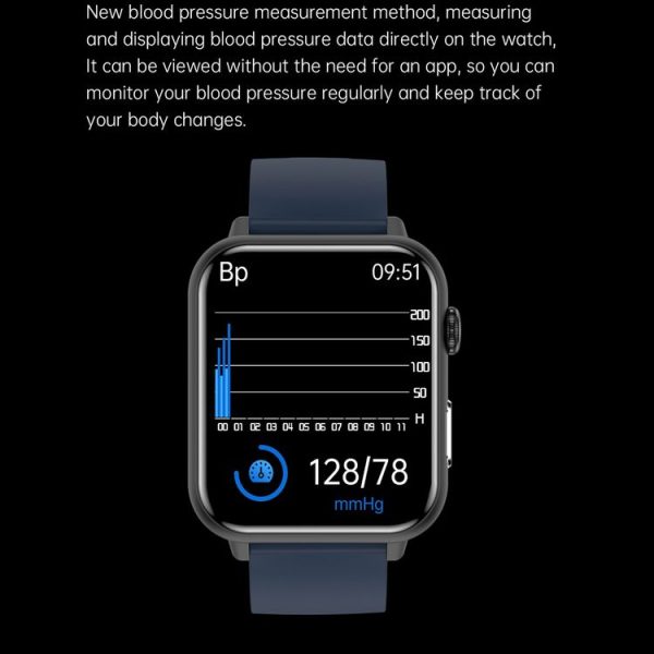 E200 1.72 inch HD Screen Encoder TPU Strap Smart Watch Supports ECG Monitoring / Blood Oxygen Monitoring (Blue) - Image 11