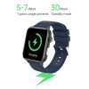 E200 1.72 inch HD Screen Encoder TPU Strap Smart Watch Supports ECG Monitoring / Blood Oxygen Monitoring (Blue) - Image 4
