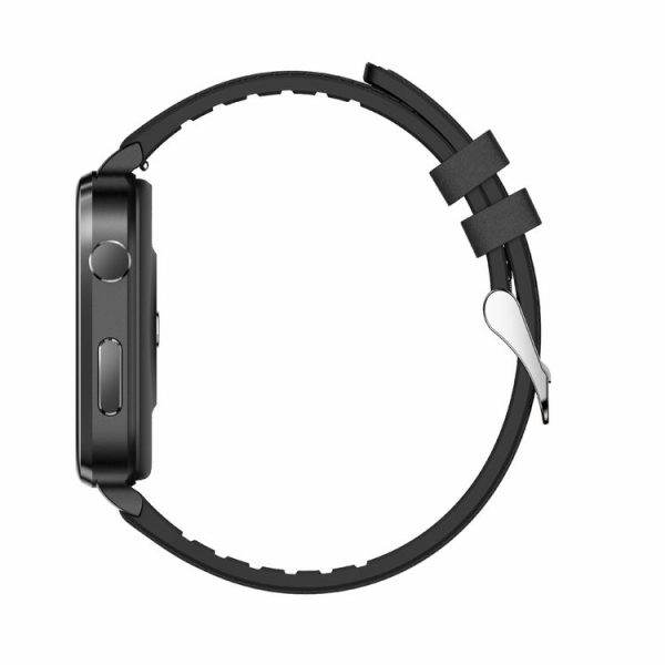 F100 1.7 inch HD Square Screen Leather Strap Smart Watch Supports Body Temperature Monitoring / Blood Oxygen Monitoring (Black) - Image 4