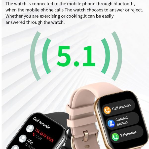 L29 1.85 inch TFT Square Screen Smart Watch Supports Heart Rate Monitoring / Blood Oxygen Monitoring (Gold) - Image 7