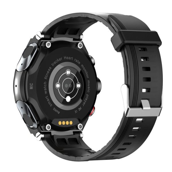 T92 1.28 inch IPS Touch Screen 2 in 1 Bluetooth Headset Smart Watch, Support Heart Rate Monitoring / Bluetooth Music (Black) - Image 3
