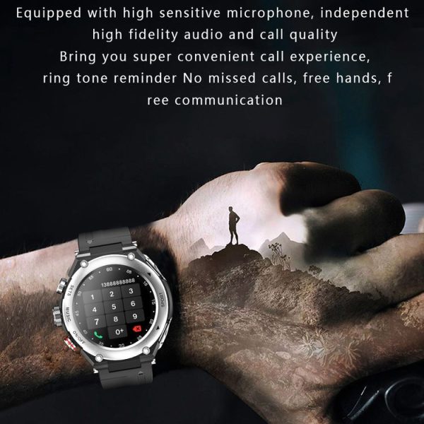 T92 1.28 inch IPS Touch Screen 2 in 1 Bluetooth Headset Smart Watch, Support Heart Rate Monitoring / Bluetooth Music (Black) - Image 9