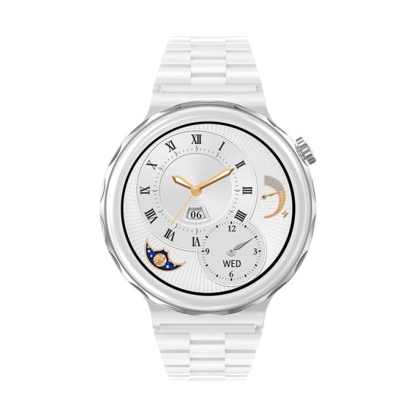 Ochstin 5HK43 1.32 inch Round Screen Smart Watch Supports Bluetooth Call Function / Blood Oxygen Monitoring, Strap: Steel (Silver) - Image 2