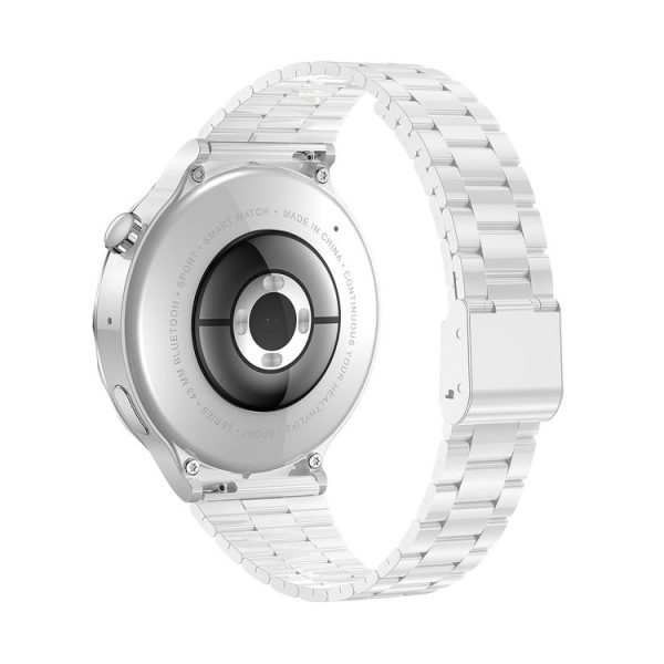 Ochstin 5HK43 1.32 inch Round Screen Smart Watch Supports Bluetooth Call Function / Blood Oxygen Monitoring, Strap: Steel (Silver) - Image 3