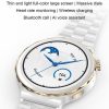 Ochstin 5HK43 1.32 inch Round Screen Smart Watch Supports Bluetooth Call Function / Blood Oxygen Monitoring, Strap: Steel (Silver) - Image 4