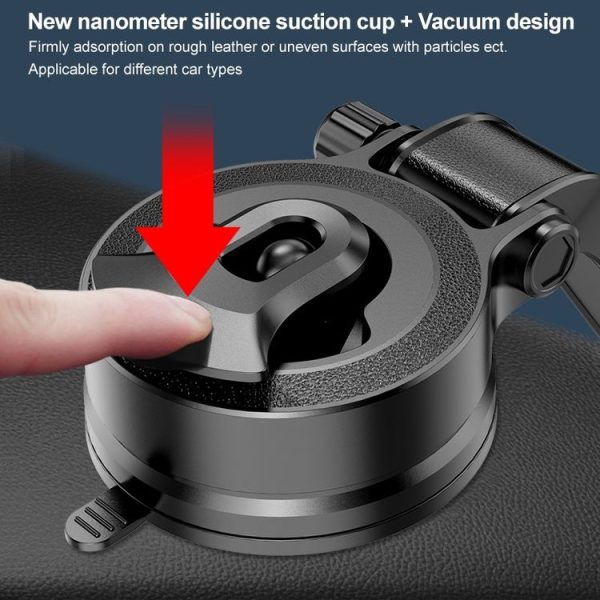 IMAK C5-X5A Dashboard Suction Cup Magnetic Car Holder (Black) - Image 4