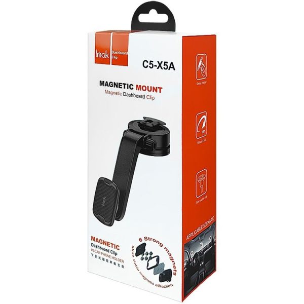 IMAK C5-X5A Dashboard Suction Cup Magnetic Car Holder (Black) - Image 7
