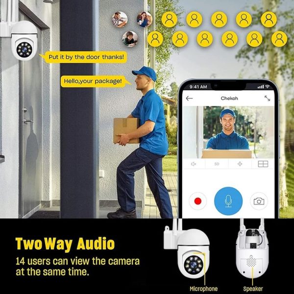 A7 1080P HD Wireless WiFi Smart Surveillance Camera Support Night Vision / Two Way Audio without Memory - Image 4