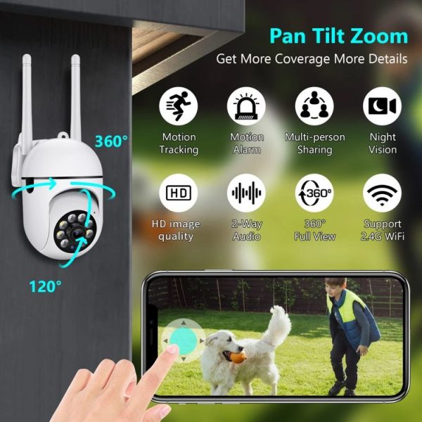 A7 1080P HD Wireless WiFi Smart Surveillance Camera Support Night Vision / Two Way Audio without Memory - Image 6