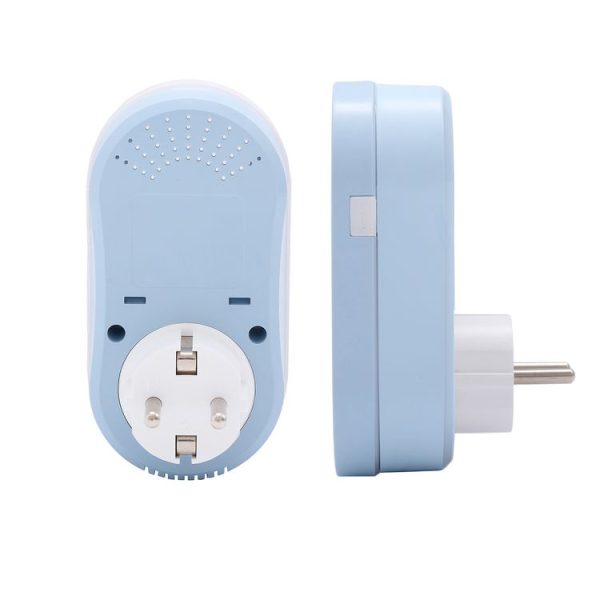BHT12-CW Plug-in LCD Thermostat With WiFi, EU Plug (Blue) - Image 2