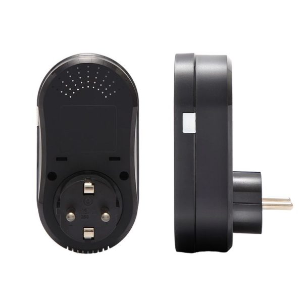 BHT12-EW Plug-in LED Thermostat With WiFi, EU Plug (Black) - Image 2