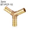 LAIZE 2pcs Pagoda Y-type Three Way Pneumatic Components, Caliber: 10mm