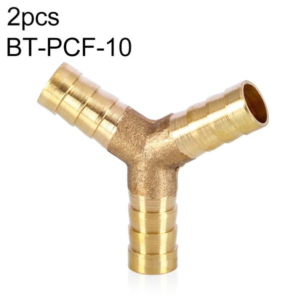 LAIZE 2pcs Pagoda Y-type Three Way Pneumatic Components, Caliber: 10mm
