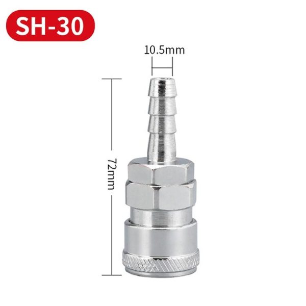LAIZE SH-30 10pcs C-type Self-lock Air Tube Pneumatic Quick Fitting Connector - Image 2