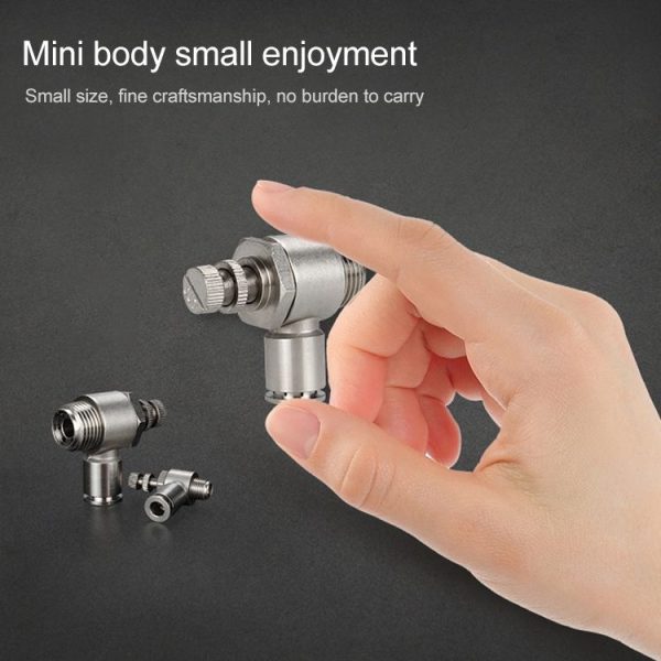 SL4-M5 LAIZE Nickel Plated Copper Male Thread Throttle Valve Pneumatic Connector - Image 7