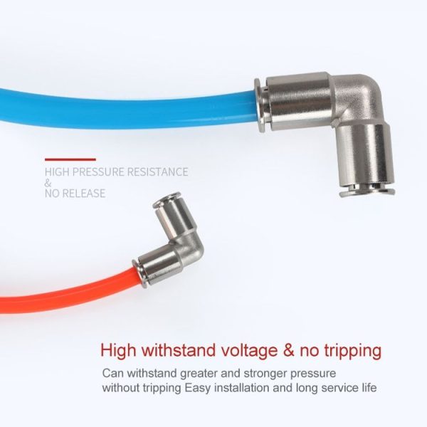 PV-6 LAIZE Nickel Plated Copper Elbow Pneumatic Quick Connector - Image 5
