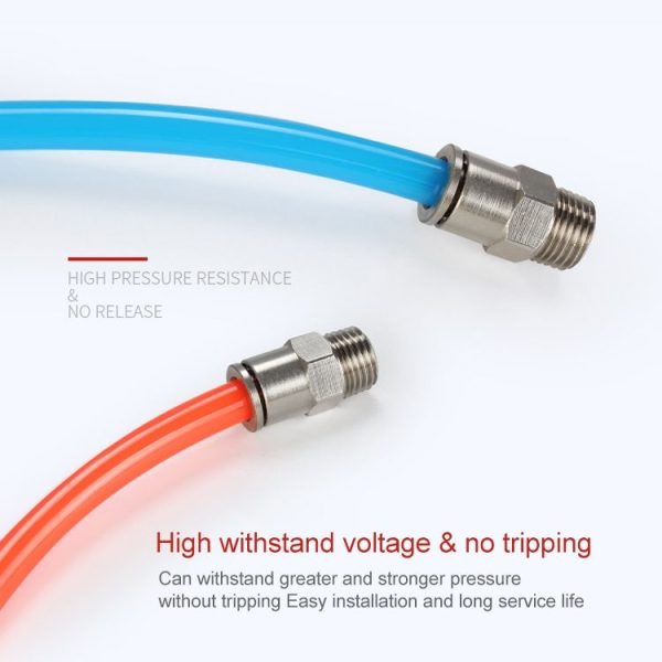PC4-M5 LAIZE Nickel Plated Copper Male Thread Straight Pneumatic Quick Connector - Image 6