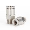 PC6-03 LAIZE Nickel Plated Copper Male Thread Straight Pneumatic Quick Connector - Image 2