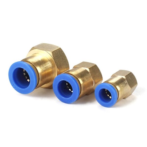 PCF8-04 LAIZE 2pcsFemale Thread Straight Pneumatic Quick Connector - Image 3