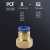 PCF10-02 LAIZE 2pcs Female Thread Straight Pneumatic Quick Connector - Image 4