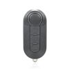 Fiat 3 Button Folding Car Key Case Remote Control Shell SIP22, Style: Black Switch Button
