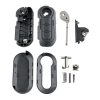Fiat 3 Button Folding Car Key Case Remote Control Shell SIP22, Style: Black Switch Button - Image 2