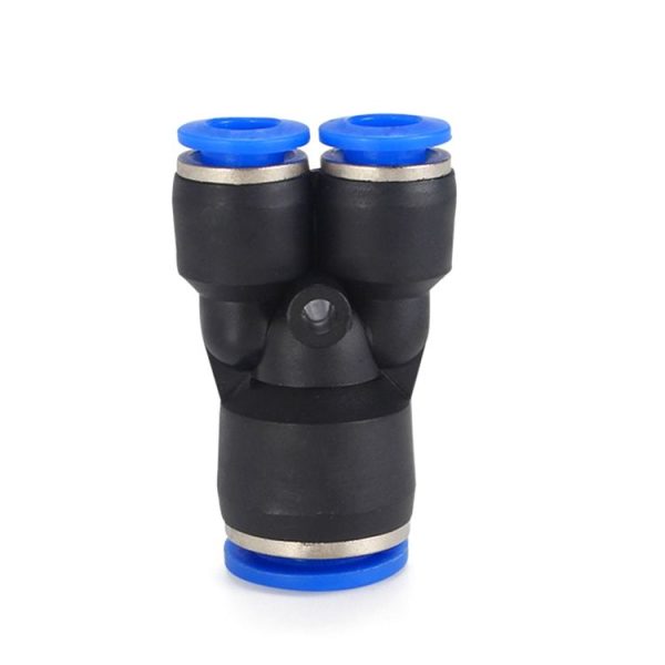 PW8-4 LAIZE 10pcs Plastic Y-type Tee Reducing Pneumatic Quick Fitting Connector - Image 2