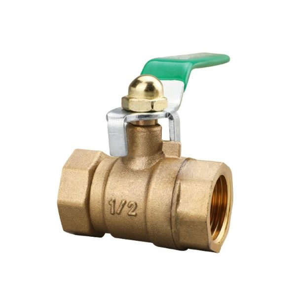 LAIZE Pneumatic Hose Connector Thickened Brass Ball Valve, Size: Double Inside 4 Point 1 / 2 inch