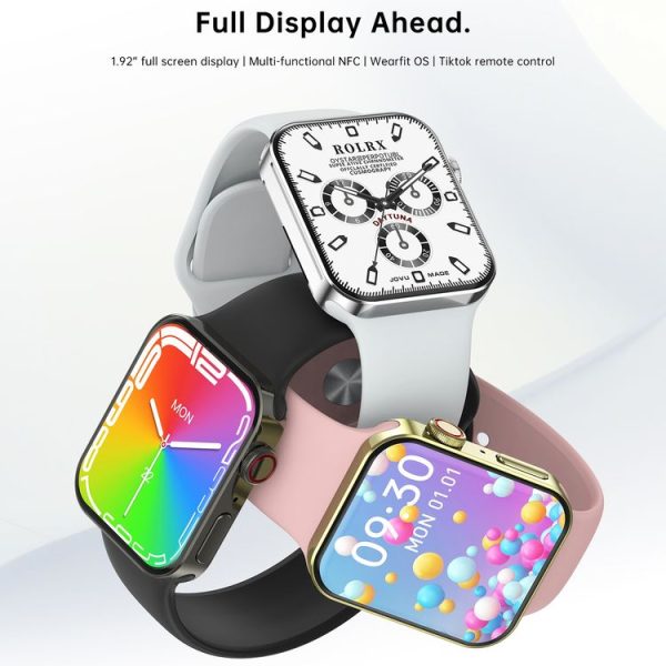 N76 Pro Max 1.92 inch Square Screen Smart Watch Supports Non-invasive Blood Glucose / Blood Oxygen Monitoring (Black) - Image 9