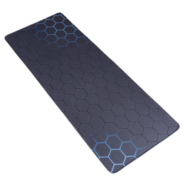 Anti-Slip Rubber Cloth Surface Game Mouse Mat Keyboard Pad, Size: 60 x 30 x 0.2cm (Blue Honeycomb) - Image 2