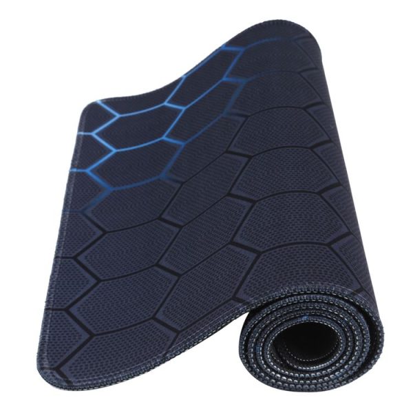 Anti-Slip Rubber Cloth Surface Game Mouse Mat Keyboard Pad, Size: 60 x 30 x 0.2cm (Blue Honeycomb) - Image 3